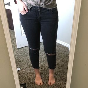 Black Free People Distressed Jeans